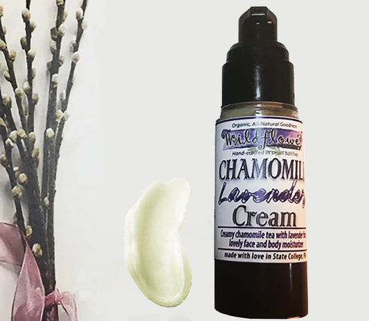 Cham-Lav Face Cream • Sensitive Skin Moisturizer w/Collagen Peptides • SPF Option | Organic All-Natural Vegan Moisturizer • Clean Skincare