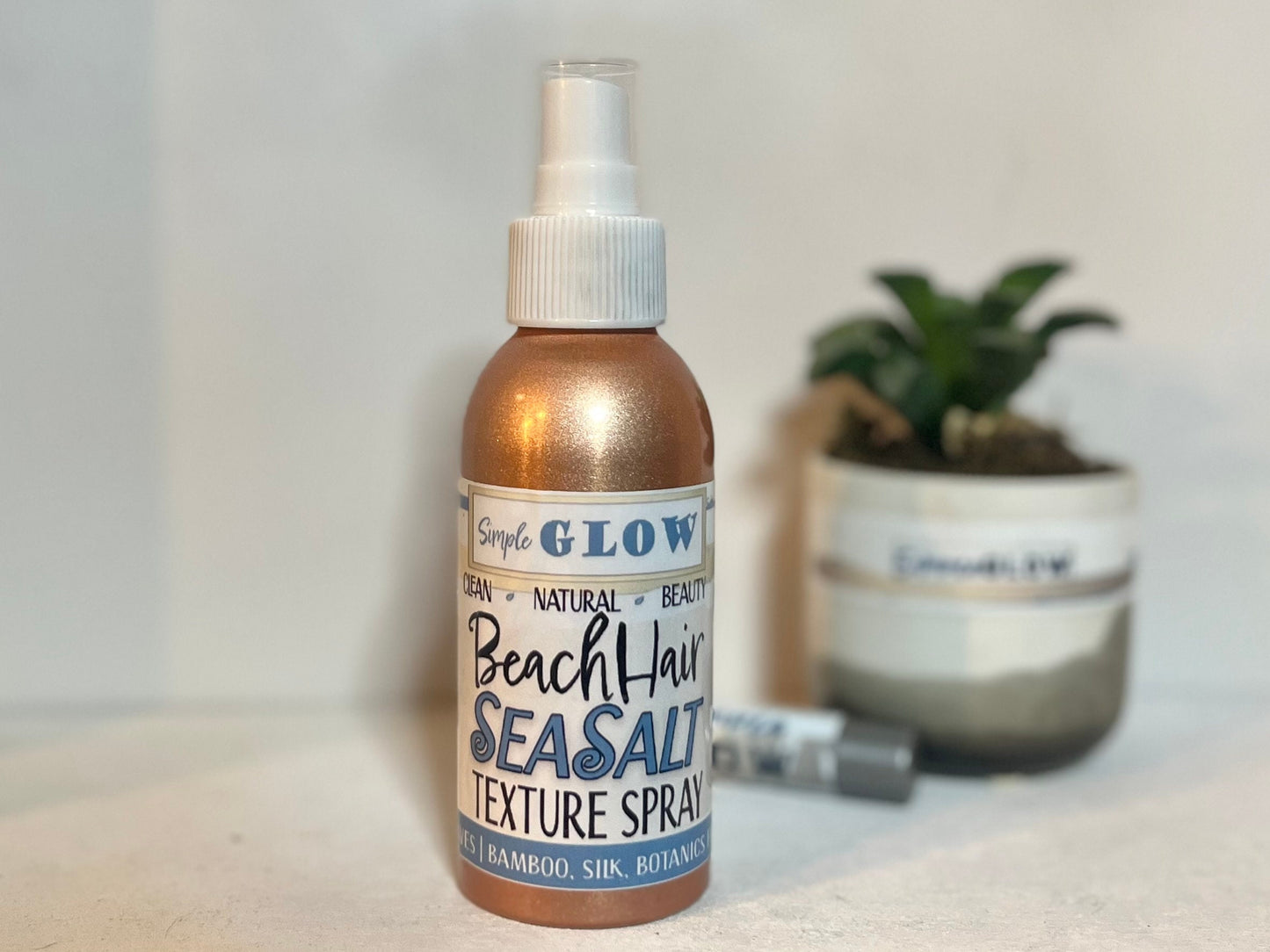 Beach Hair SEA SALT Texture Spray • Beachy Waves, Texture, Volume | Nutrients for Healthy Hair • Organic Natural ZeroWaste Clean Haircare