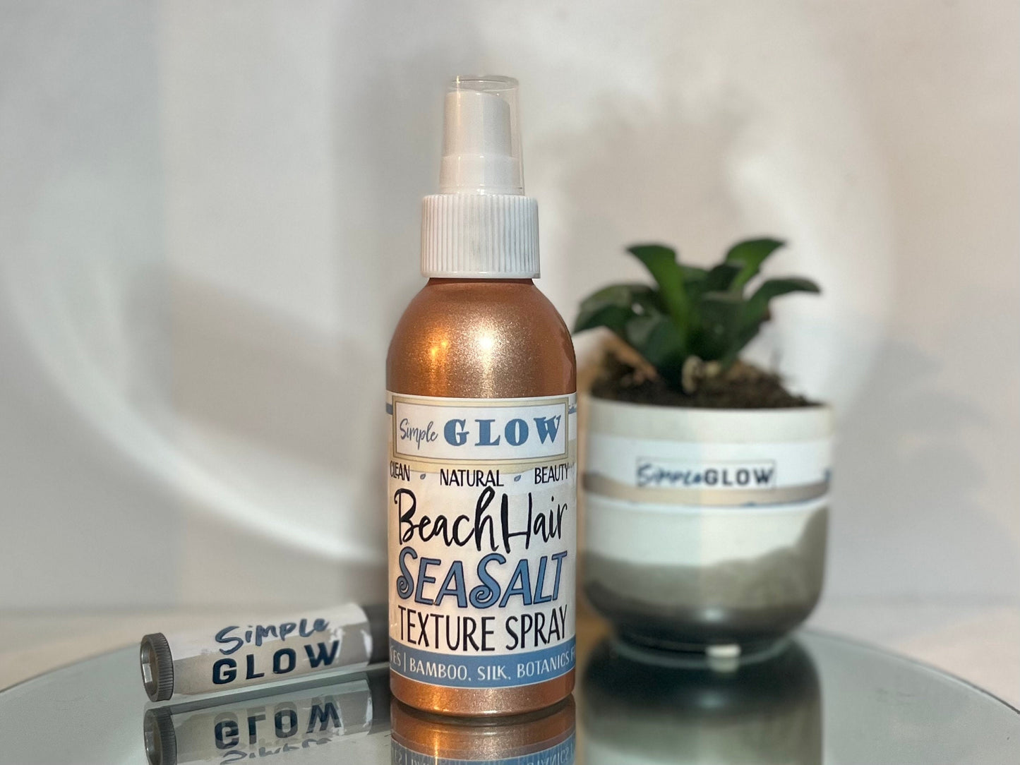 Beach Hair SEA SALT Texture Spray • Beachy Waves, Texture, Volume | Nutrients for Healthy Hair • Organic Natural ZeroWaste Clean Haircare