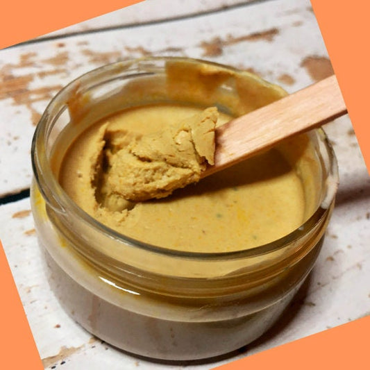 Pumpkin Face Balm - Wash&Mask • Pumpkin Enzymes, Turmeric, Bamboo, Oats, Clay | Sensitive, Acne, Dry, Mature Skin • Natural Clean Skincare